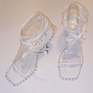 Lulu's Bling strappy Kitten Heel